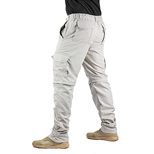 Calça Bermuda 6 Bolsos Poly Cós Elástico Regulagem Perna Tamanho:46;Cor:Creme