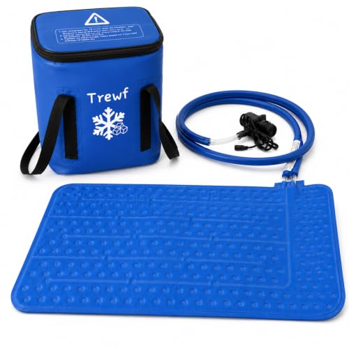 Image of Ice Therapy Machine with Universal Large Flat Pad, 16QT Quiet Cold Therapy System with Auto Timer & Adjustable Flow for Arm, Back, Waist, Knee, Hip & Leg