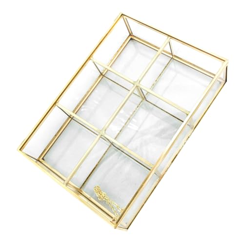 BELLIFFY gȃAeB[N̓F 6 Rp[gg̃KX[{bNX NAWG[P[X WG[I[KiCU[P[X jewelry organizer 