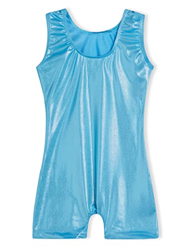 Image of Domusgo Gymnastics Leotards for Girls Sparkly One Piece Biketard Size 1-10Y