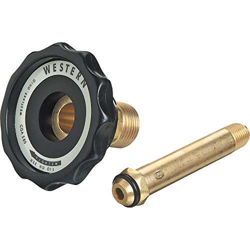 Western Enterprises 615-3 Regulator Inlet Nipples, 1/4" (NPT), 3 1/2", Brass, CGA-510; CGA-580; CGA-590 #1