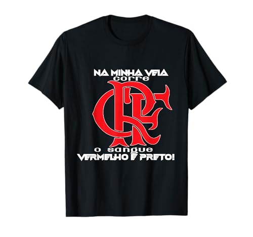 Camiseta Flamengo Vermelho e Preto na veia Camiseta