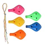 TOYANDONA 5 Stück Teiliges Musikinstrument aus lebensmittelechtem ABS Kunststoff Tragbare mit präzisen Tonlöchern Robust und bruchsicher für Anfänger und Studenten Inklusive Zufällige Farbe