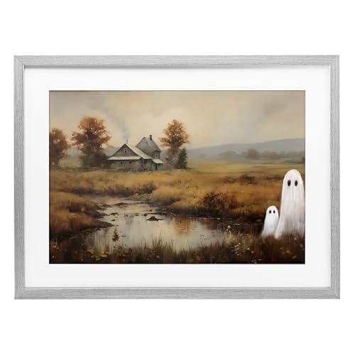 Impression Ghosts In Farm Field cadre Stupell cadre Petal Prints Design