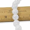 Large Winter Beads, 20-Pack White Crackle Glass 12mm, Bold Holiday Ornament DIY, Christmas Decor, Statement Winter Jewelry, Chunky Ice Beads, Jewelry Making Supplies #3