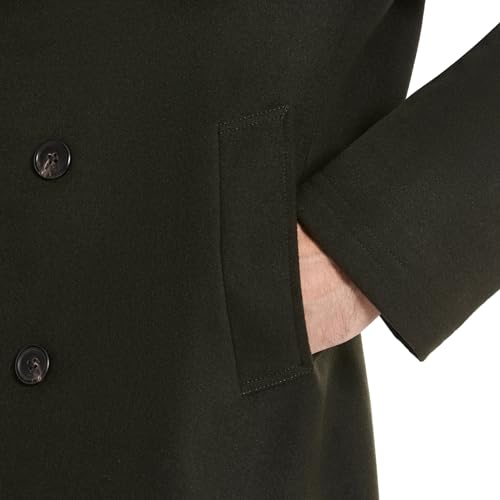 Van Heusen Men's Tatton Classic Double Breasted Peacoat3