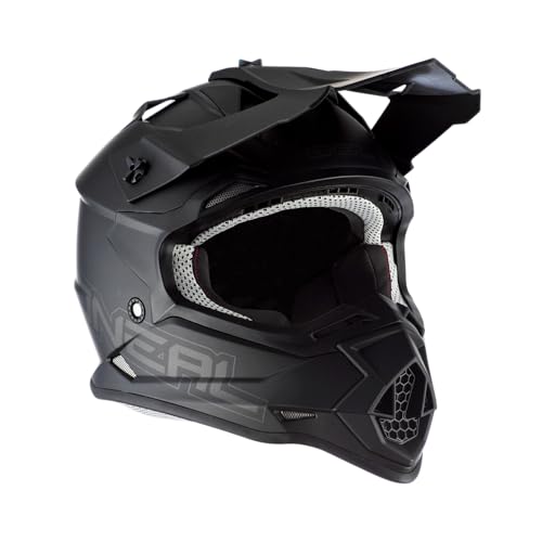 Miniatura 5 de O Neal Casco De Motocross Mx Enduro Carcasa Abs, Norma De Seguridad Ece 22.06, Aberturas De Ventilación Para Una Óptima Refrigeración Casco 2srs Flat V.23 Adulto Negro Talla L 59 60 Cm