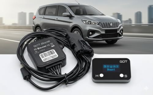 Image of GOT Boost Smart AI Car Throttle Device Compatible for Maruti car WagonR,Baleno,Swift Dzire,Glanza,Ertiga,Fronx,Ignis,S-Cross pre-2019 Diesel Petrol CNG 12 Mode AI Tech. Plug&Play Car Booster GB931X
