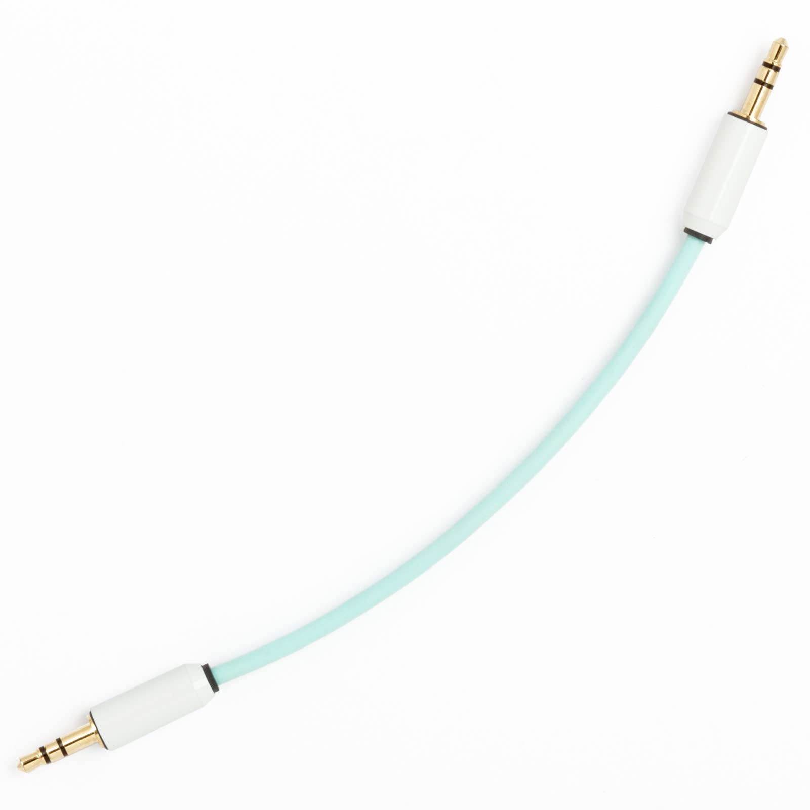 Cable de audio Candycord con doble conector mini recto ultra compacto de 15 cm verde 2