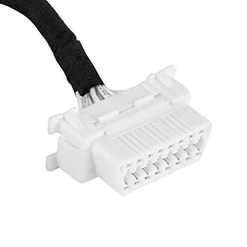 KIMISS Cavo Prolunga OBD2 16 Pin Maschio A Doppia Femmina | Splitter Per Diagnostica Auto | Compatibile Universale 30cm