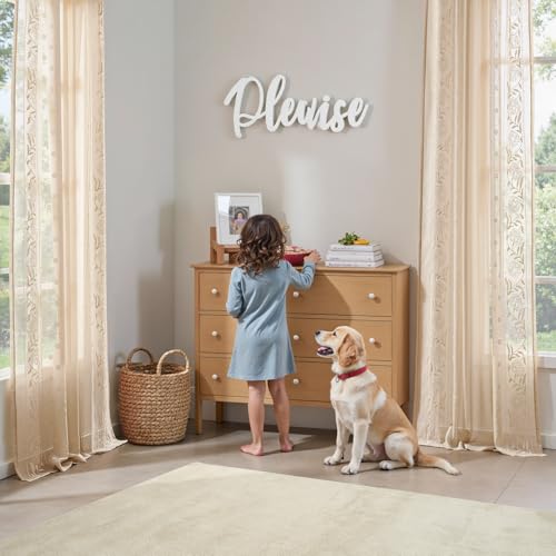 Image of jinchan Winslow Sheer Curtains 96 Inch for Bedroom Living Room Embroidered Bordered Floral Nursery Curtains for Boy's Room Light Filtering Window Treatments, Ivory on Beige, 2 Panels, 50 inch x 96 inch