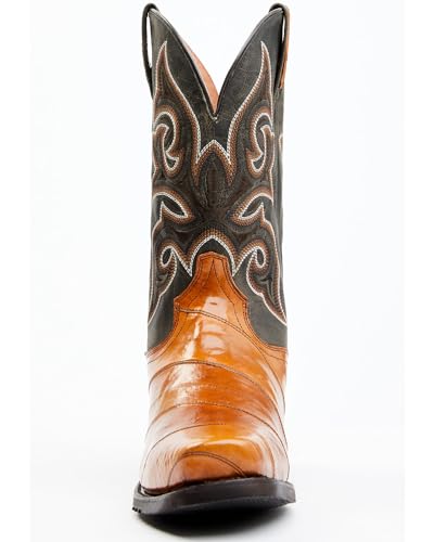 Dan Post Men's Camel EEL Exotic Western Boot Square Toe - Dps6994