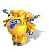 Super Wings EU740042 Transform-A-Bots Personnage Supercharged Donnie Jaune 5,1 cm