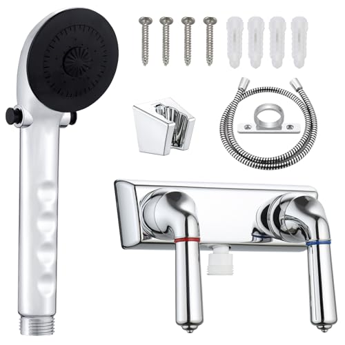 RV Shower Faucet Set with Handheld Showerhead, Chrome