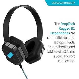 GumDrop Droptech B1 Casque audio avec cordon anti-mordillage, jack audio 3,5 mm (75 dB/110 dB) pour salle de classe… – Image 6