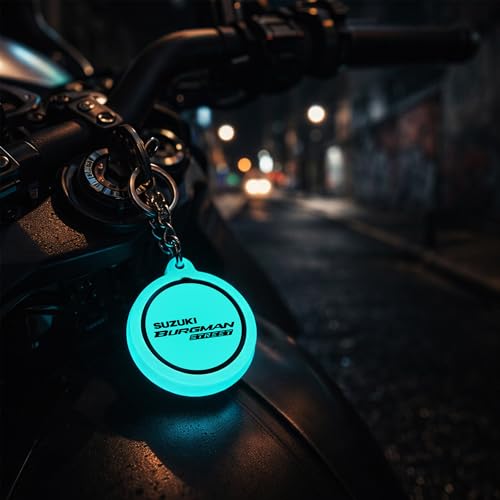 Image of Mi Glow Store Glow in Dark Keychain for Bike Men | Gift for Man | Bike Accessories | Charges in Light Glows in Dark | Key chain for Bike
