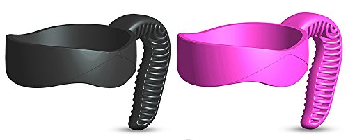 EVERIE Tumbler Handle for YETI tumblers 20 Oz (20 Oz, Black + Pink)