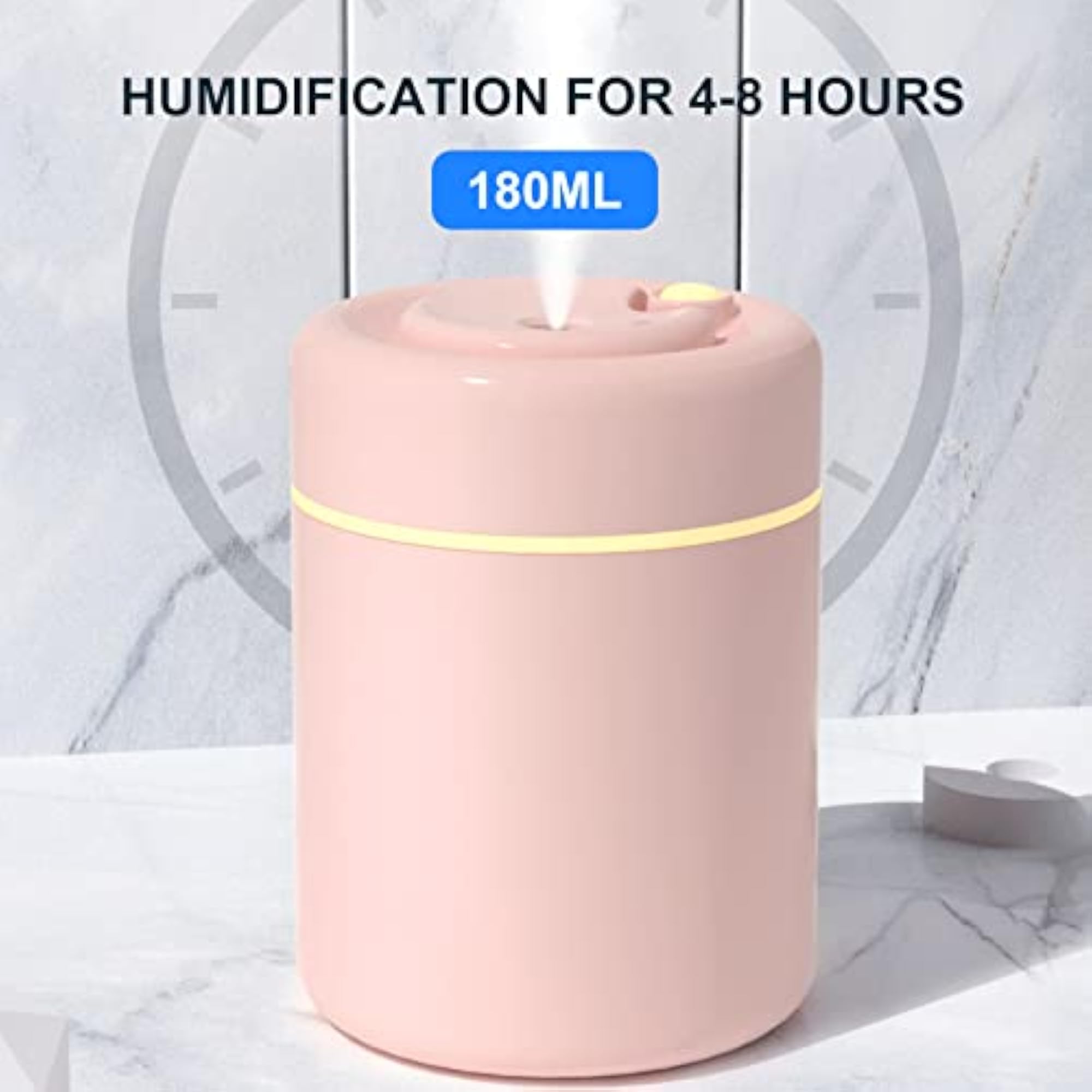 180ML USB Air Humidifier Essential Diffuser with LED Night Lamp