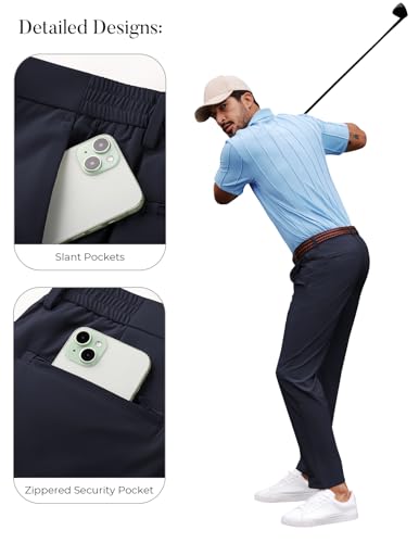 PJ PAUL JONES Men's Stretch Golf Pants