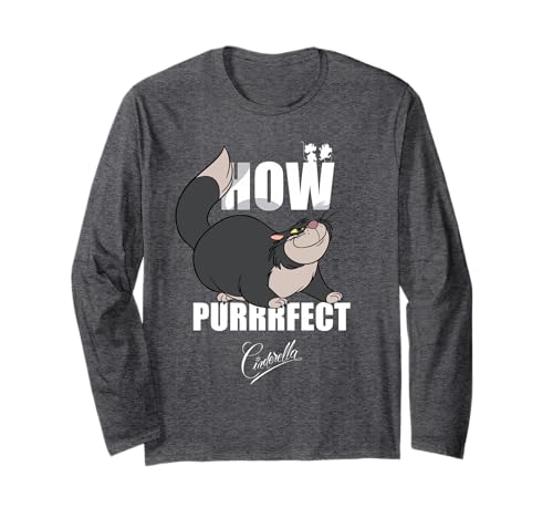 Image of Disney Cinderella Lucifer How Purrrfect Long Sleeve T-Shirt