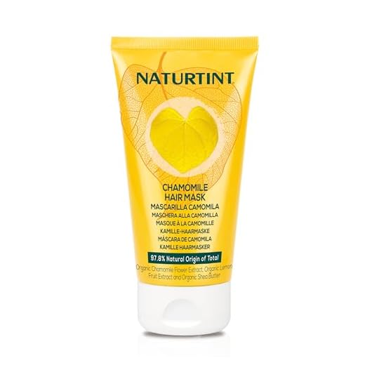 Naturtint - Maschera alla Camomilla - Schiarisce progressivamente i Capelli, Riflessi Biondi, idrata e nutre i Capelli Biondi, 97.8% Ingredienti Natural, con Camomilla e Limone - 150 ml