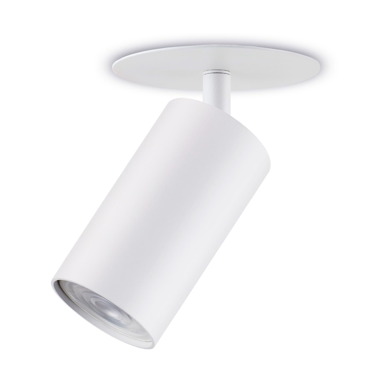 Maclean Flush Mount/Tube luminaire, spot, Round, Aluminum, GU10, 55x100mm, White, MCE364 W