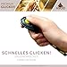 ASCO Finger Clicker, Premium Clicker für Clickertraining, Hunde Katzen Pferde Profi-Clicker, Hundetraining Klicker, blau, ASCO-04F