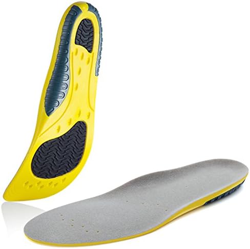 Heeku PU and GEL Athletic Comfort Insoles Orthotic Insoles Provide Extreme Comfort with Extra Shock Absorption Pads, Daily Wear Work Insoles & Sport Insoles Shoes Inserts