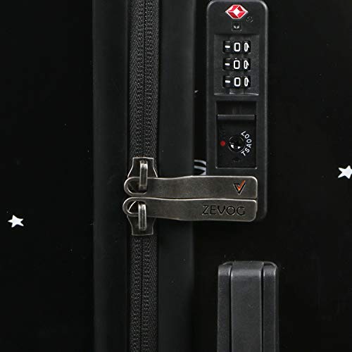 ZEVOG-Lucky-Bag-Polycarbonate-65-cms-Black-Hardsided-2Pcs-Set-Check-in-Luggage-5002211905069 ZEVOG Lucky Bag Polycarbonate 65 cms Black Hardsided 2Pcs Set Check-in Luggage (5002211905069)