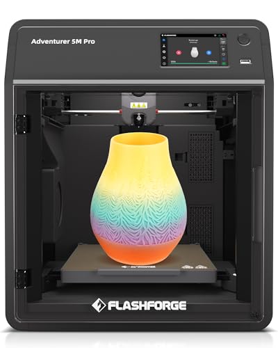 Image of FLASHFORGE Adventurer 5M Pro 3D Printer | CoreXY 600mm /s Speed, 280C High Temp Direct Extruder, Full Auto Leveling, HEPA Air Filter, Built-in Camera,220x220x220mm
