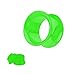 Taffstyle Kultpiercing Tunnel d'oreille en plastique à visser Vert 3 mm