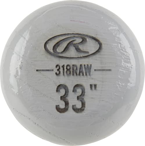 Rawlings Player Preferred 318 Ash Wood Baseball Bat, 32 Inch, Black/Grey (318Raw-32) #TOP7