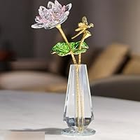 Amazon.co.jp: 蓮の花 ハス クリスタルフラワー 置物 枯れない花 浄化