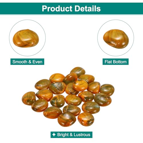 Cuentas de cerámica para jarrones y acuarios con acabado iridiscente naranja de 0.5 kg 4