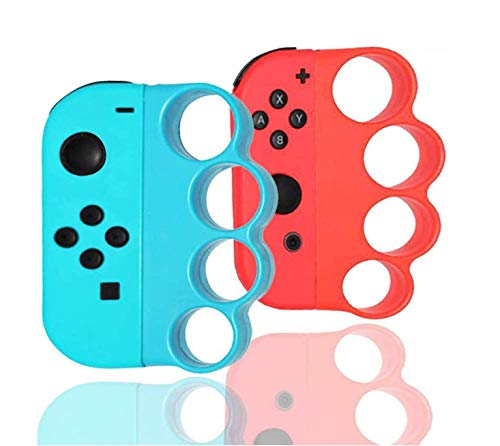 最安値 最新版 Fit Boxing 対応 コントローラー 大人と子供 向け Switchフィットボクシング対応 ハンドル Joy Con ニンテンドー スイッチ コントローラー グリップ2個 セット 赤1 青1 の価格比較