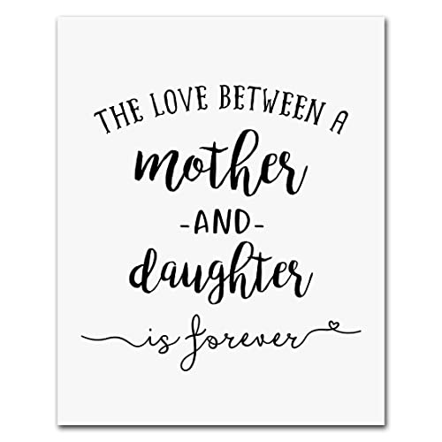 Generic Mother Day Gift The Love Between A Mother And Daughter Is Forever Wall Decor Gift To Mum For Mother Day From Daughter thumb #4