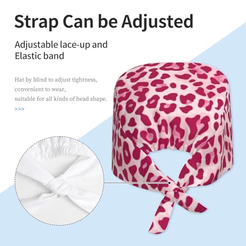 Image of Adjustable Working Cap Breathable Unisex Women Men Elastic Bandage Tie Back Hats Scrub Nursing Doctor Surgeon Cap