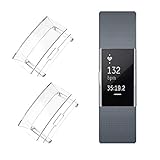 Ultra Slim Soft Full Cover Case for Fitbit Charge 2, Crystal,TPU Protective Casing Scratch Proof Transparent Frame Shell Accessories for Fitbit Charge 2 Watch (2PCS)
