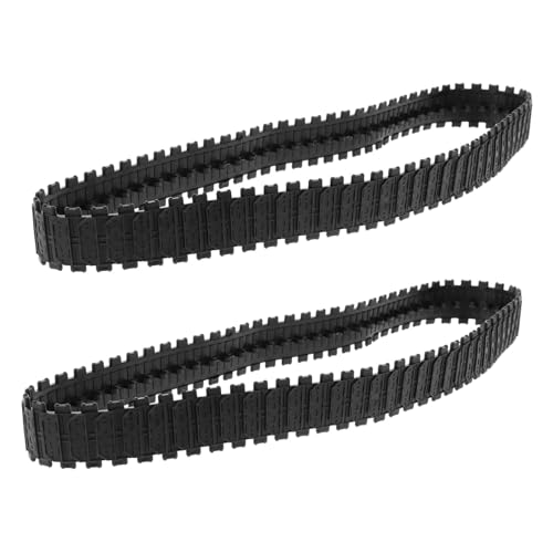 ORFOFE Lightweight DIY Tank Tracks 2 Pcs for Rc Car Parts 66cm Diameter 2.5cm Wide Tank Track Replacement