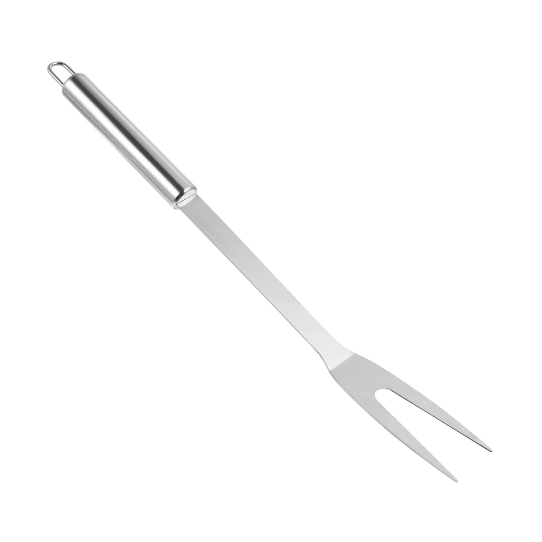 CIYODO Stainless Steel Meat Fork with Long Handle for Bbq and Grilling for Turkey Roast and Potatoes for Home Kitchen Catering and Picnics Convenient Hanging Hook Included