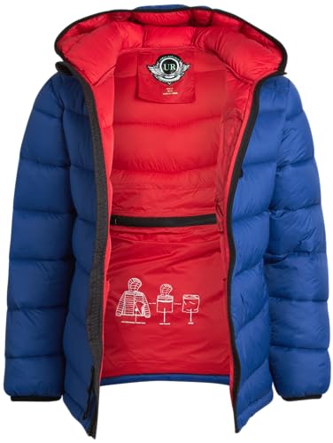 Image of URBAN REPUBLIC Boys Puffer Jacket - Packable Warm Insulated Hooded Boys Winter Coat with Pockets (Sizes 4-20)