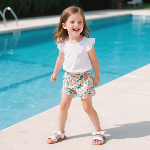 Image of Kiderence Toddler Flower Girl Sandals Open Toe Dress Shoes Wedding Party