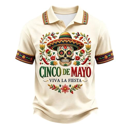 Chemise homme pour fête thématique mexicaine et look estival léger