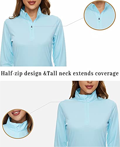 Running Tops for Women Long Sleeve Long Sleeve Exercise Tops for Women Womens Long Sleeve T Shirts Orange Half Workout Shirts for Women Fishing Shirt