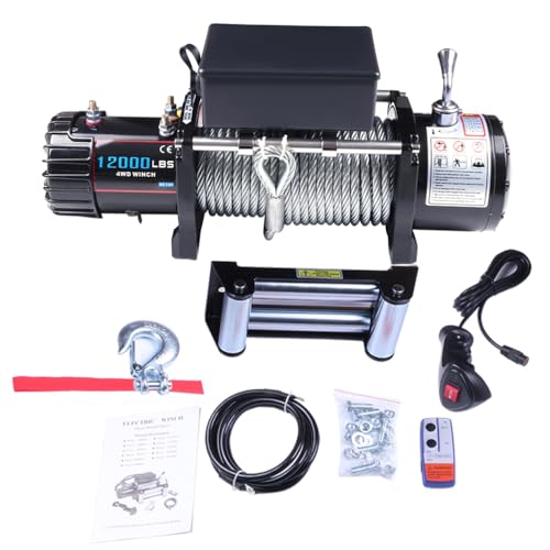 Winche eléctrico 12V 12000LB para remolque SCITOO