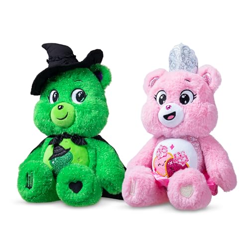 Image of Care Bears - Care Bears x Wicked 2-Pack - Love-a-Lot Bear as Glinda & Good Luck Bear as Elphaba