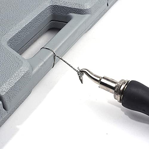 2 Stück Rebar wire twister, Semi-Automatischer Rebar Tie Draht Twister, Bewehrungsdraht Twister Hook Tie Wire Twister Bohrzubehör,für Drilldraht, Rödeldraht & Bindedraht (gebogen und gerader Haken)