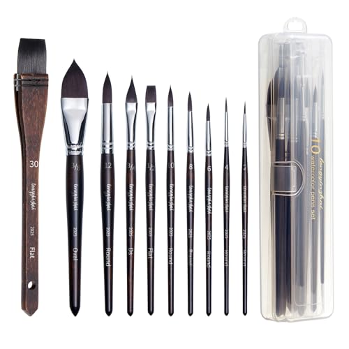 Watercolor & Oil Paint Brush Set