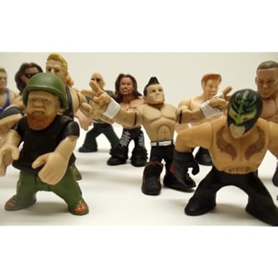 Set Of 15 Officially Licenced WWE Wrestler Rumblers Wrestling Figures Featuring 15 Random Wrestler Figures With No Duplicates
