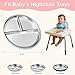 Bella's Friends Stainless Steel Kids Plates 8